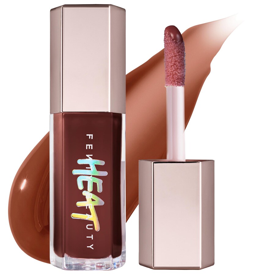 

Gloss Bomb Heat Универсальный блеск для губ с эффектом увеличения объема Fenty Beauty by Rihanna, 0.30 oz/9 mL, Hot Chocolit