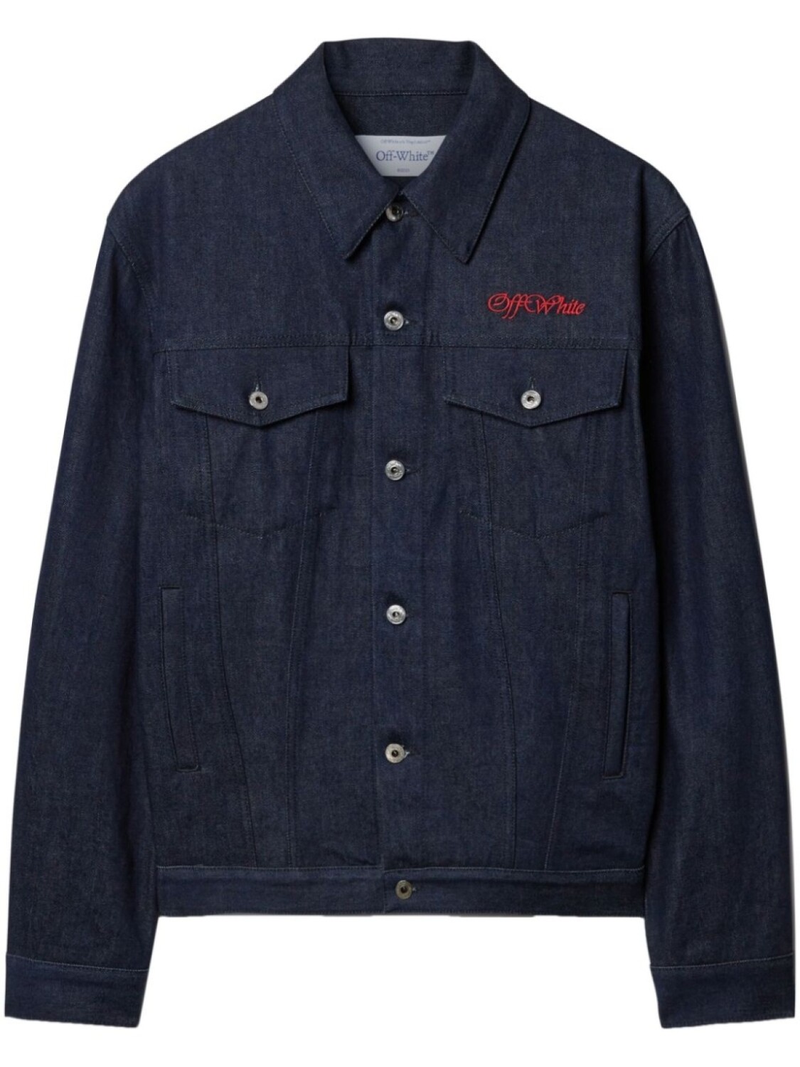 

Off-White джинсовая куртка Script Skate, синий