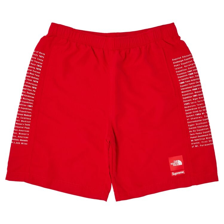 

Шорты Supreme x The North Face Nylon Short, красный