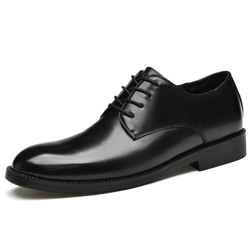 

Туфли Platform Height Increasing, Fashion Trend, Comfortable Lightweight, Vintage Classic, Recommendation, Low Top LEXON, Black Smooth Finish