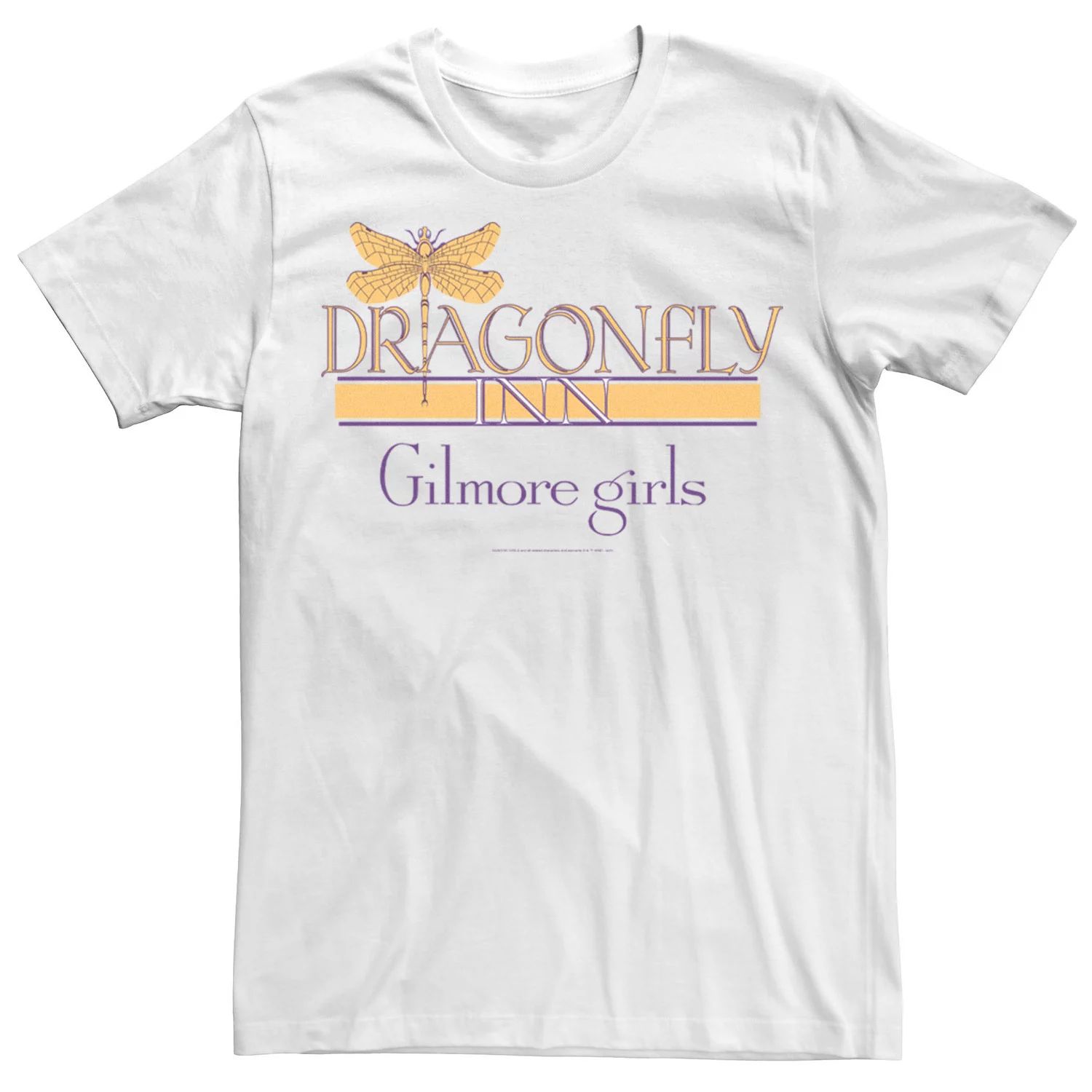 

Мужская футболка с логотипом Gilmore Girls Dragonfly Inn Licensed Character, белый