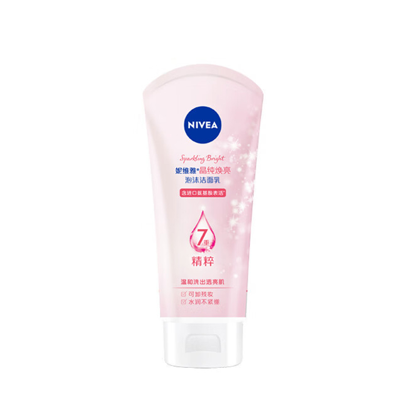 Средство для снятия макияжа Nivea — Crystal Pure Radiance пенка-очиститель молочко увлажняющее освежающее и контролирующее, 150 г — фото 2