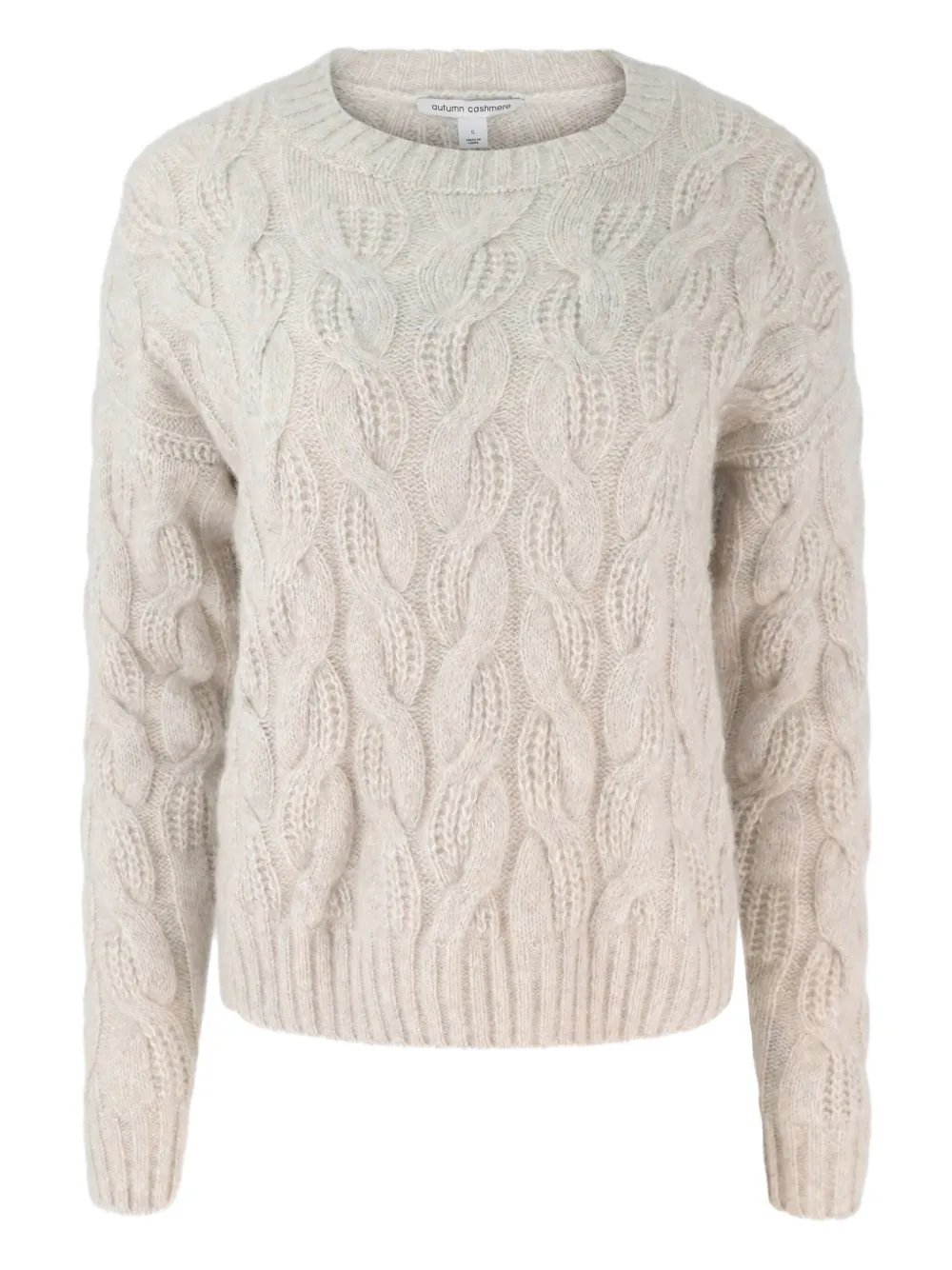 

Кашемировый свитер с косичной вязкой Autumn Cashmere, нейтральный