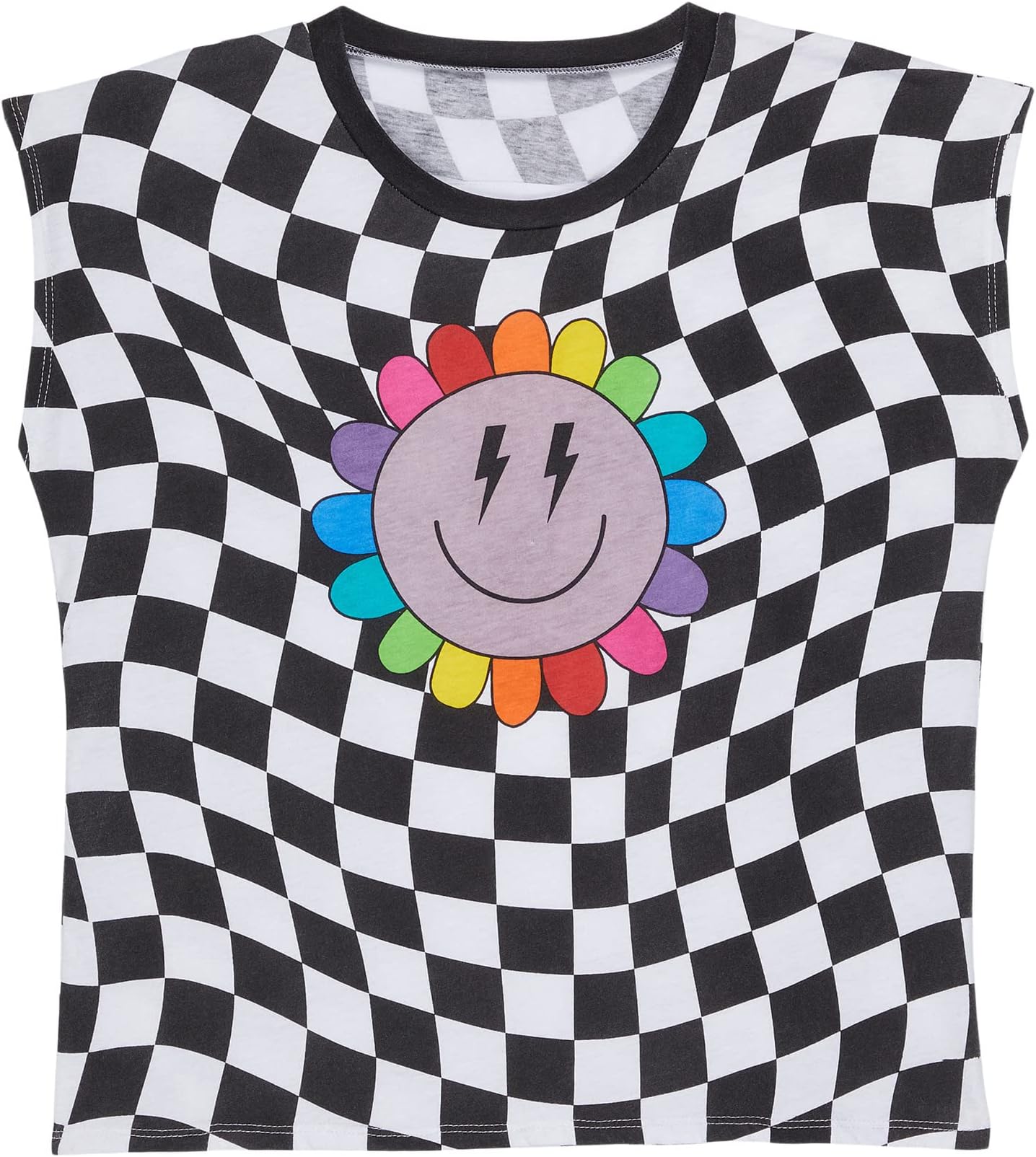 

Футболка Chaser Kids Checkered Rainbow Daisy, белый