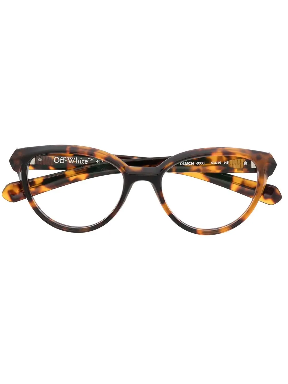 

Очки в круглой оправе Off-White Eyewear, коричневый