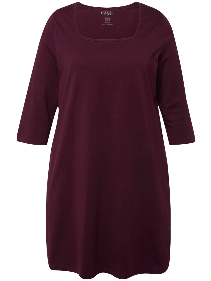 

Футболка Ulla Popken Longshirt, цвет aubergine