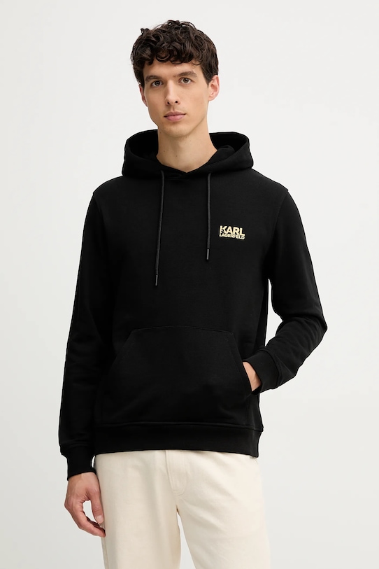 

Хлопковая толстовка Karl Lagerfeld, черный