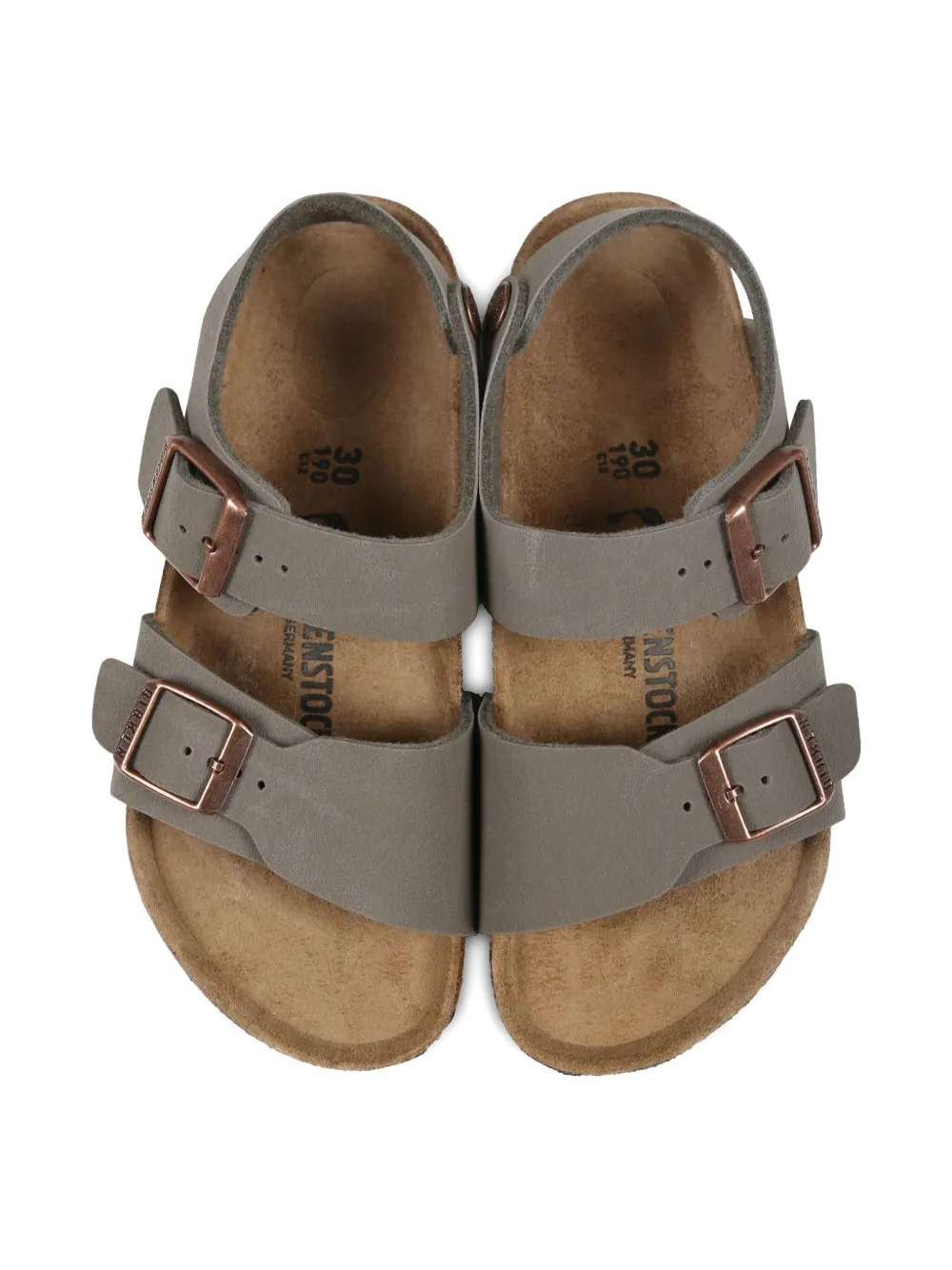 Сандалии New York Birkenstock Kids, зеленый — фото 4