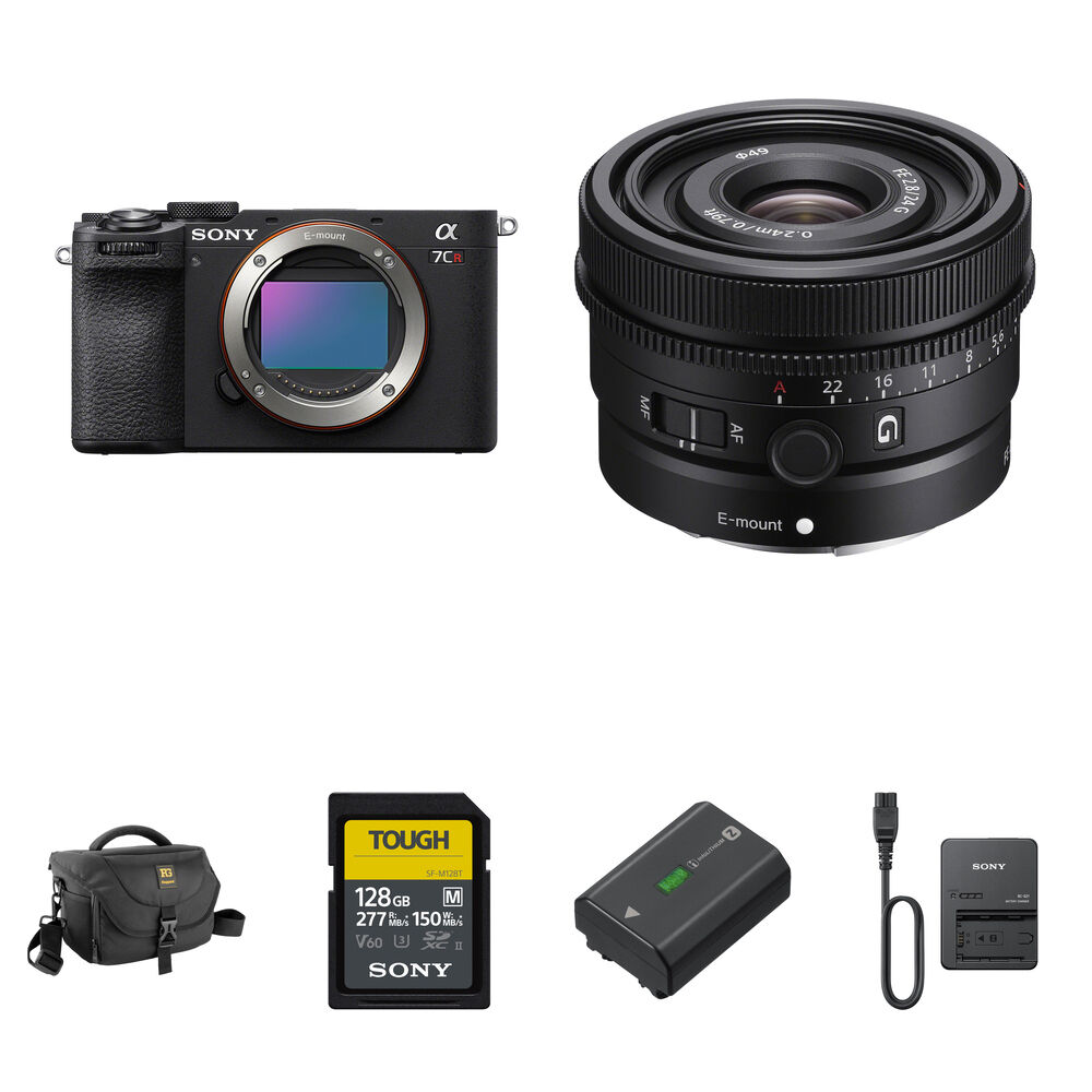 

Беззеркальная камера Sony a7CR Mirrorless Camera with 24mm f/2.8 Lens and Essentials+
