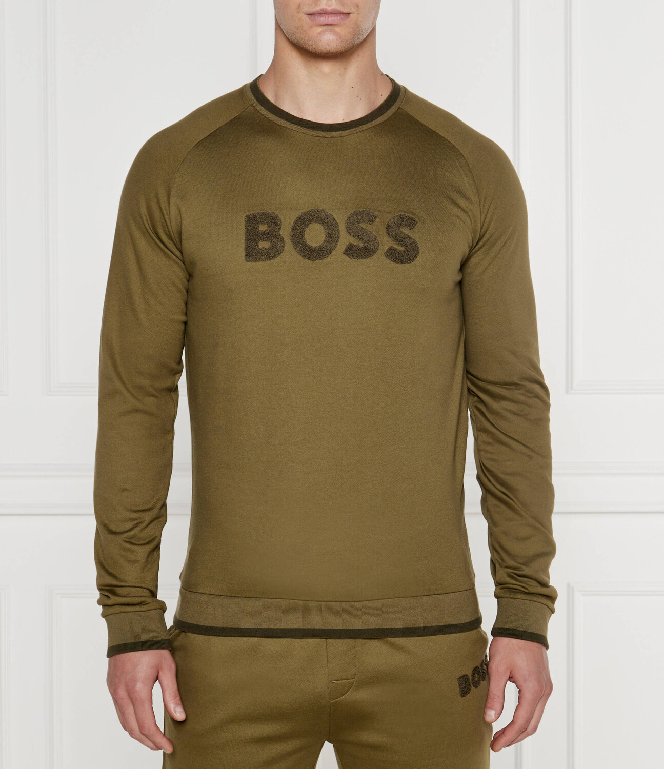 

Толстовка BOSS BLACK Slim Fit, цвет cachi