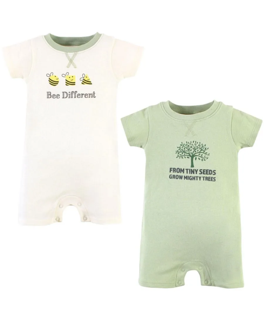 Комплект из 2 натуральных детских комбинезонов Touched by Nature, Bee Different