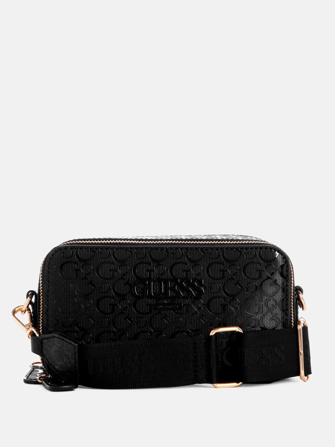 

Через плечо Lewistown с логотипом и покрытием Guess Factory, черный