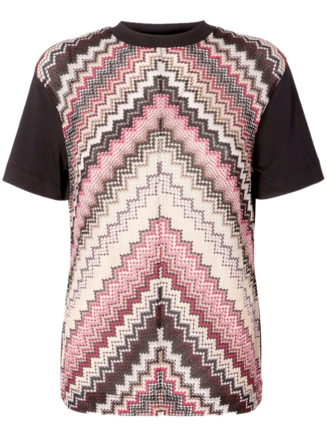 

Missoni футболка с узором шеврон, черный