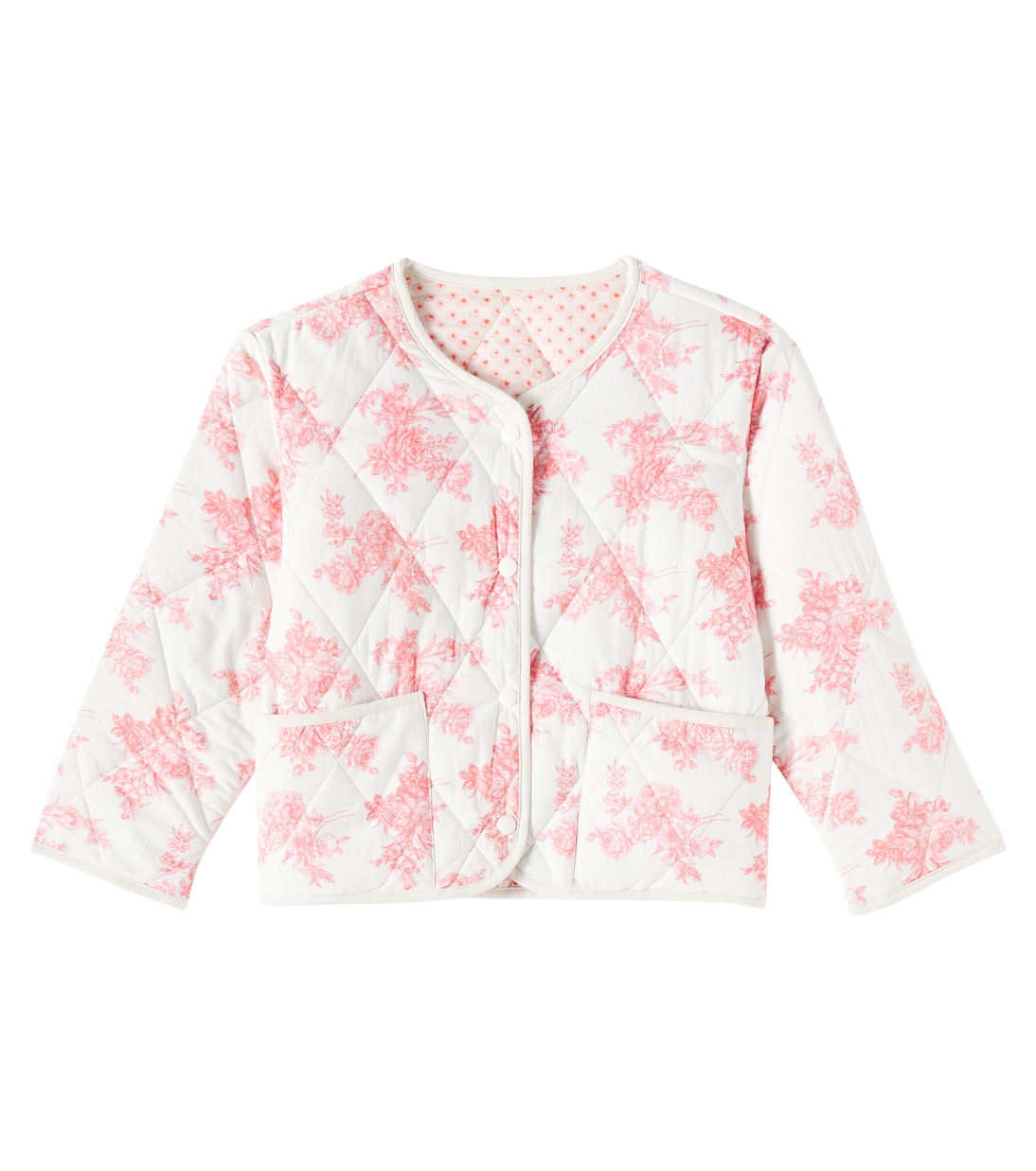 

Двусторонняя куртка из хлопка с цветочным принтом Annina C'era Una Volta, Toile De Jouy Pink