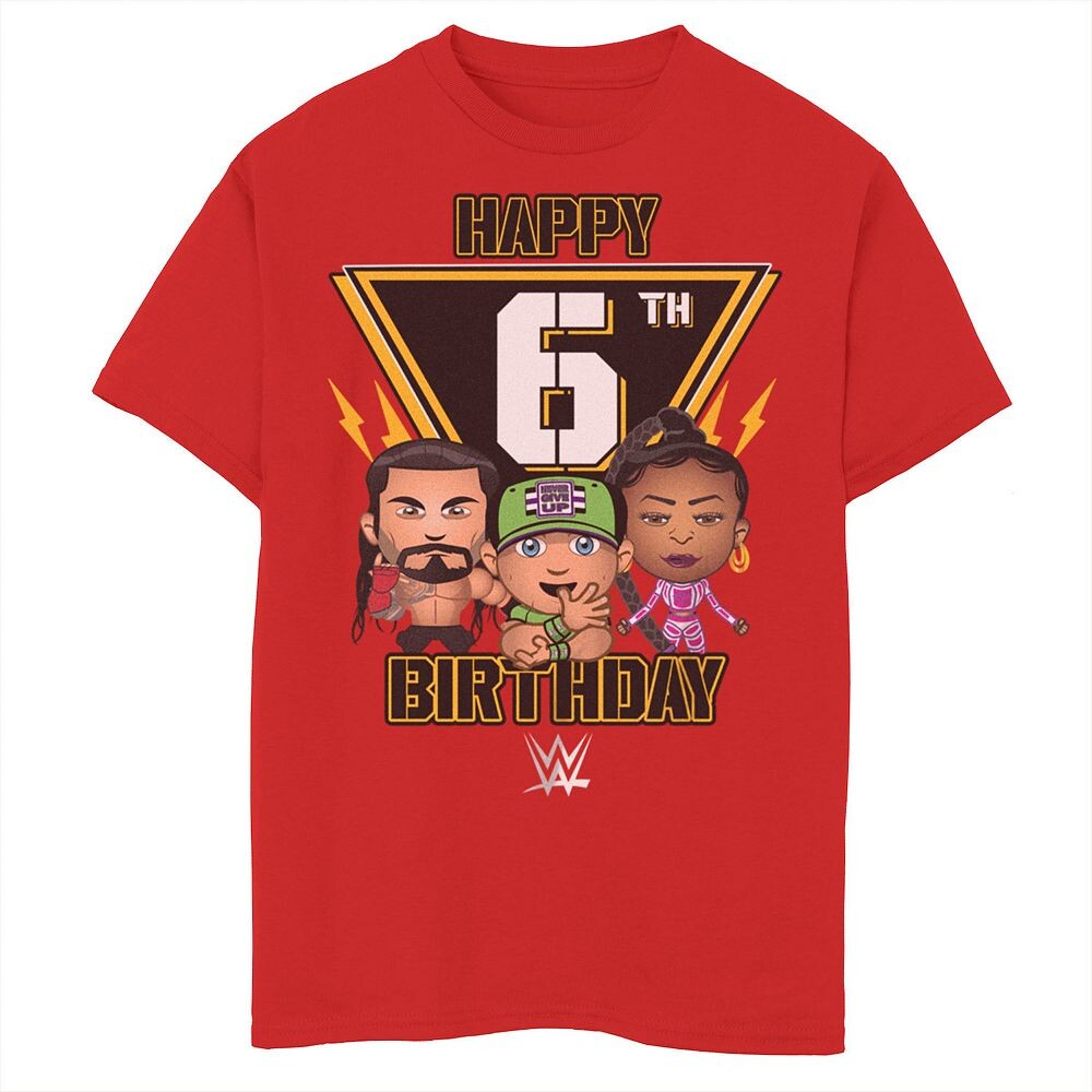 

Футболка WWE с 6-летием для мальчиков 8–20 лет Fifth Sun, красный