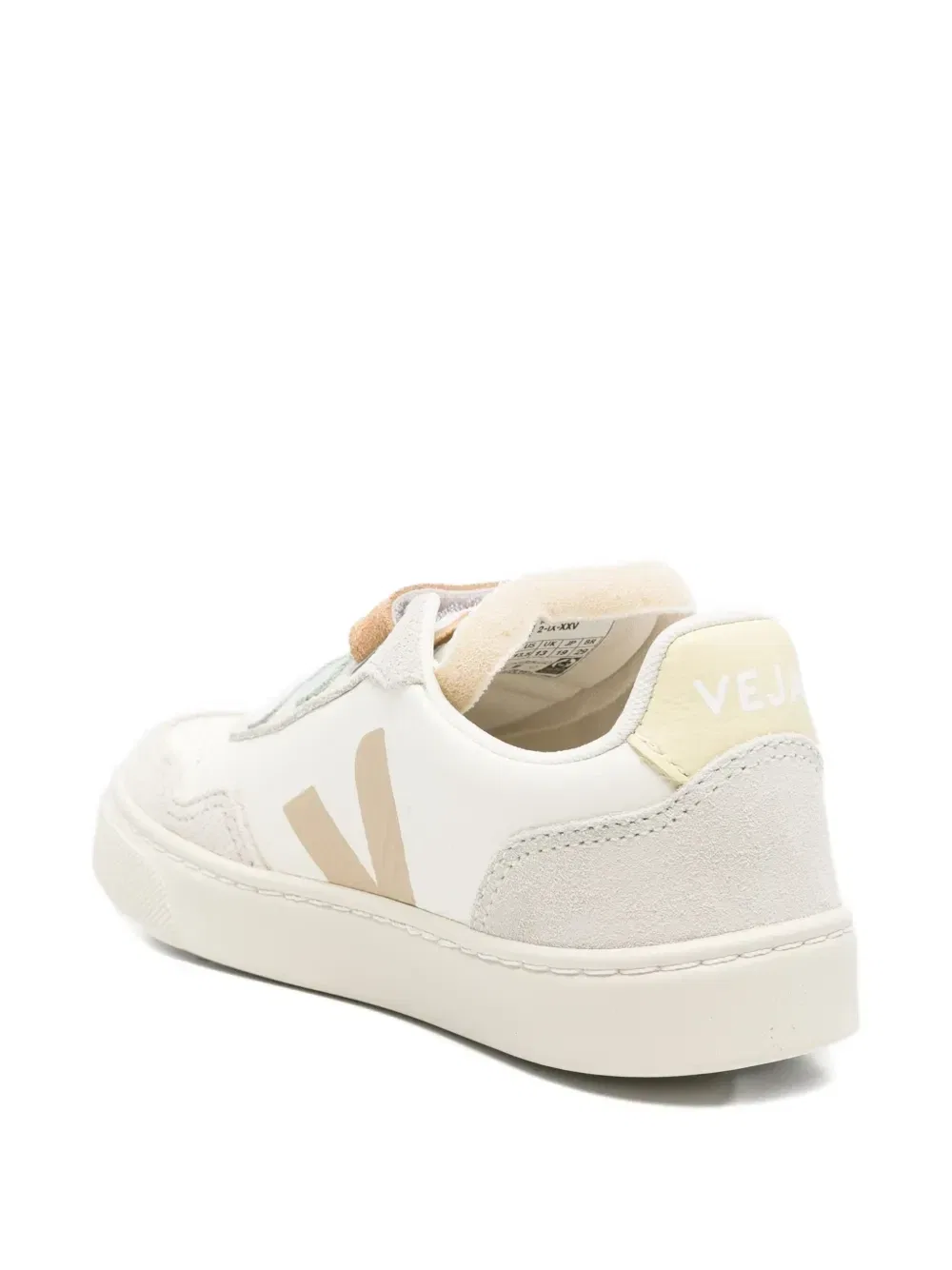 Кроссовки V-90 с несколькими ремешками Veja Kids, бежевый — фото 2