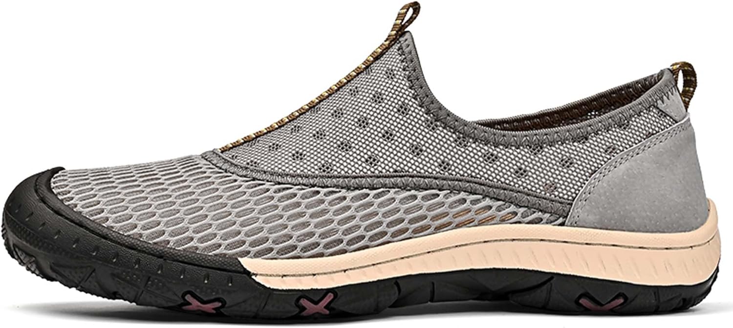 

Мужские водные кроссовки, удобные и дышащие пляжные кроссовки, быстро сохнущие, легкие, мягкие для дайвинга и плавания, серые Ksyvucrd