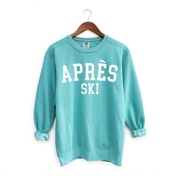 

Свитшот Apres ski university garment dyed Simply Sage Market, Зеленый, Свитшот Apres ski university garment dyed Simply Sage Market