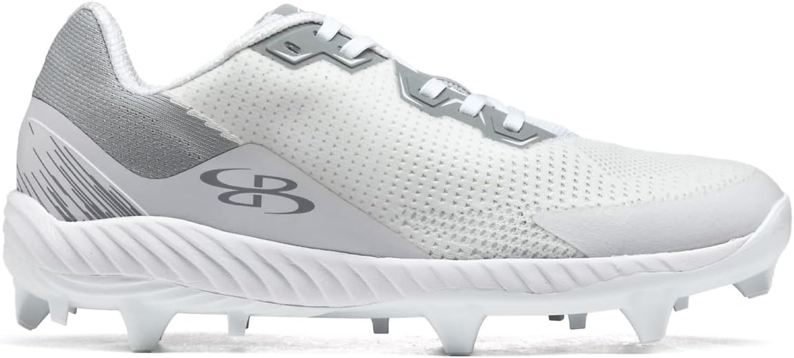 

Футбольные бутсы Boombah Men's Impulse PureKnit Molded - различные цвета - разные размеры, белый/серый