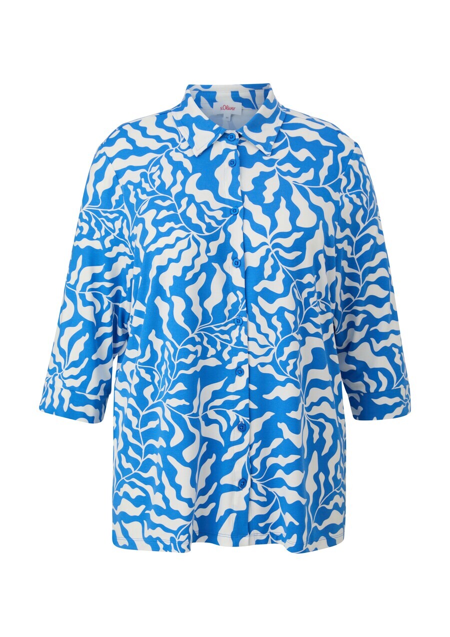 

Рубашка s.Oliver Red Label Plus Blouse, коабльтовый синий