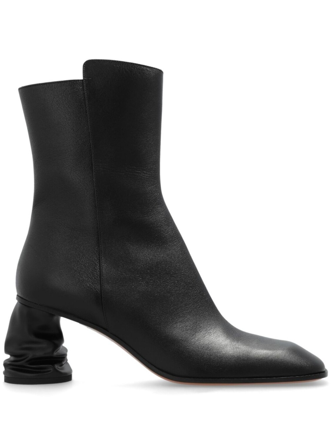 Alexander McQueen 70мм кожаные сапоги, черный