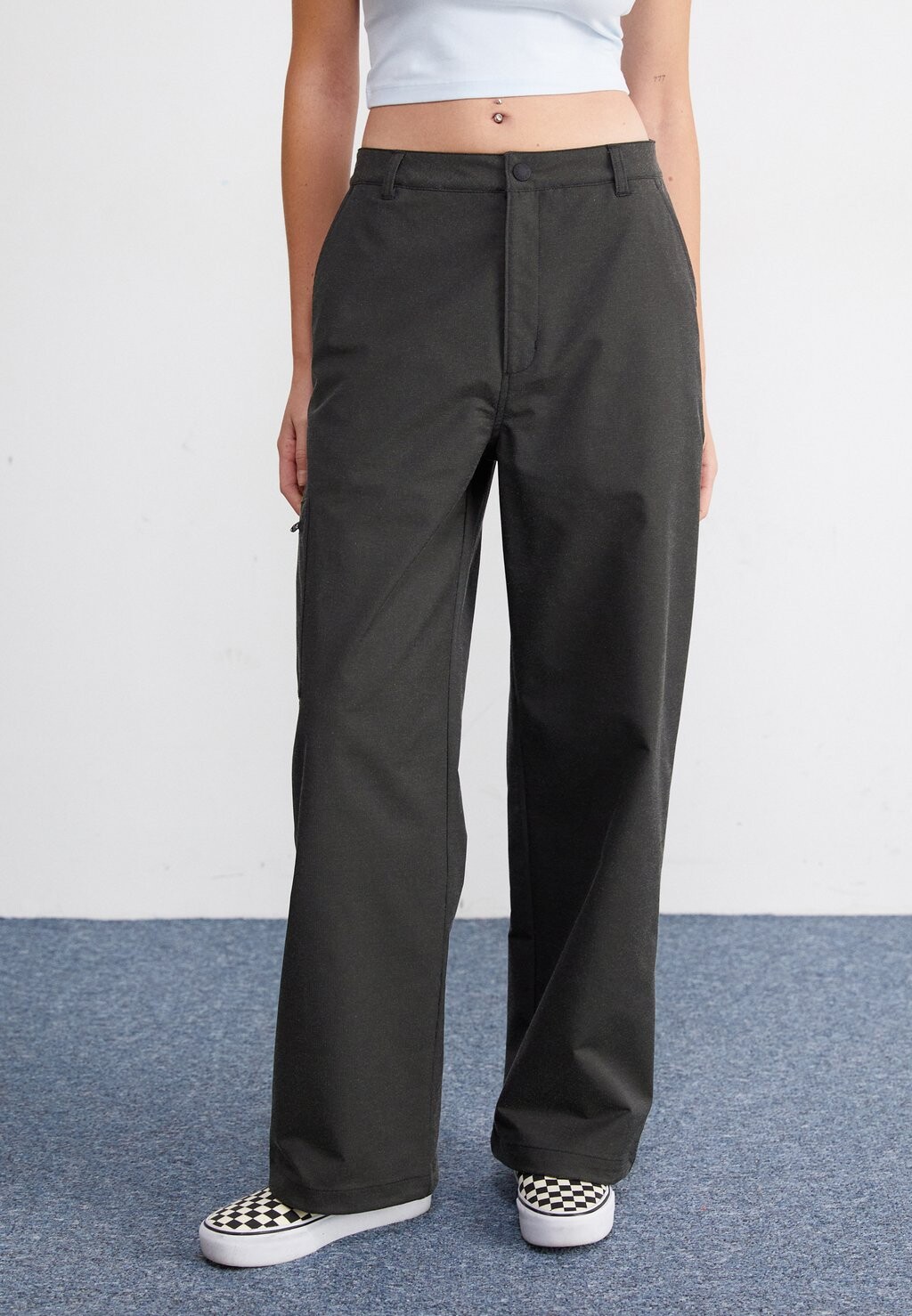 

Брюки STRETCH TWILL WIDE LEG PANT The North Face, цвет black