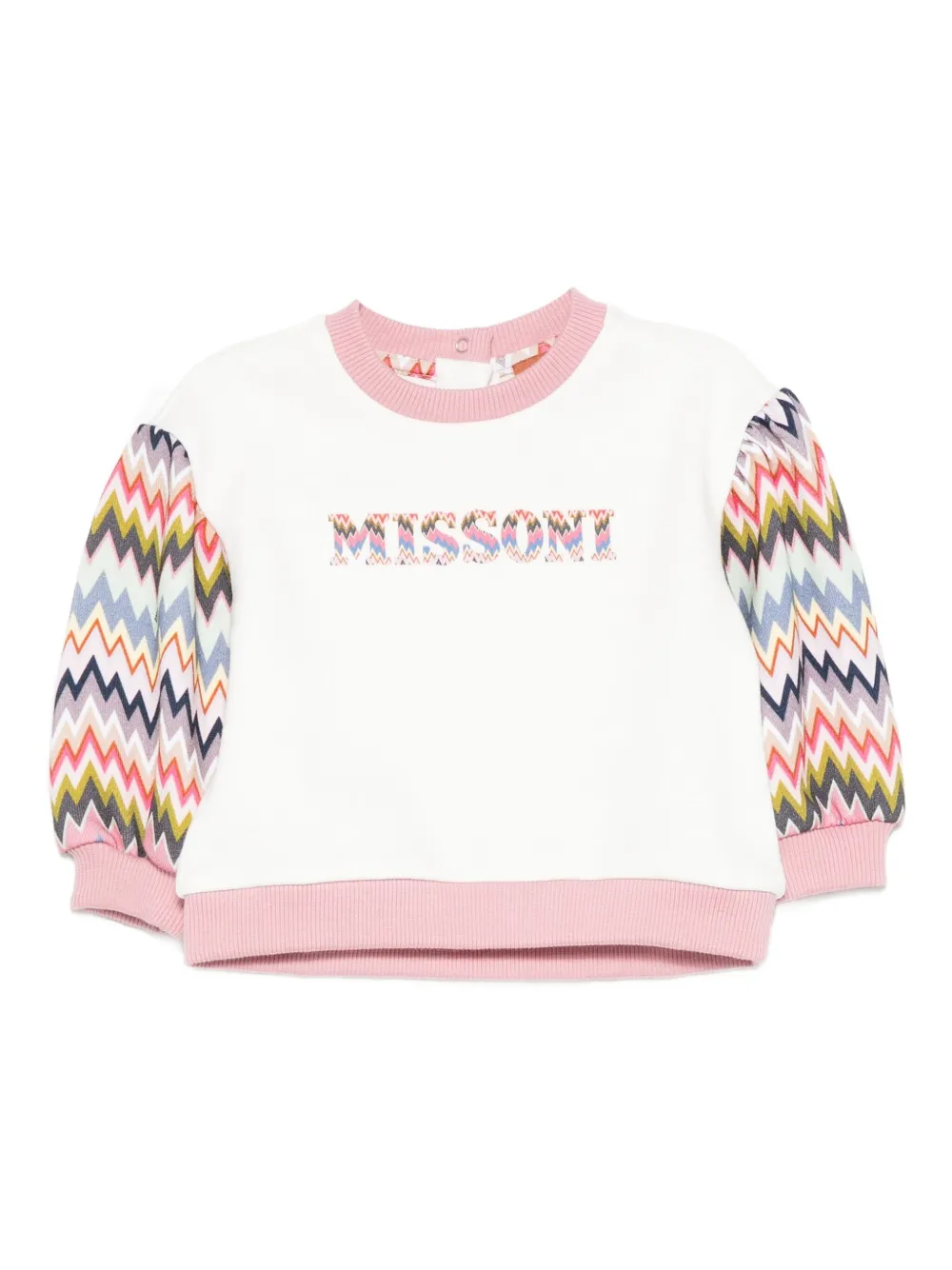 

Толстовка с узором зигзаг Missoni Kids, белый