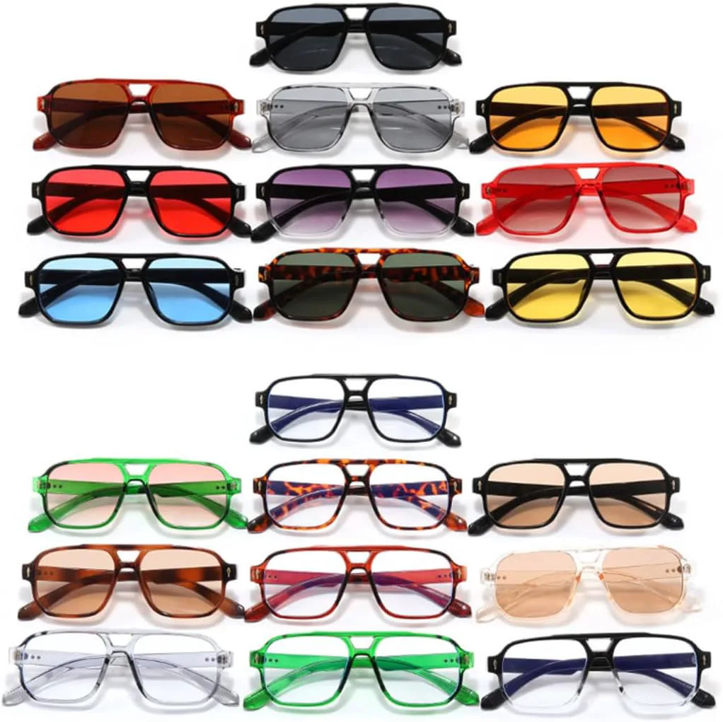 

Роскошные солнцезащитные очки в крупной оправе для женщин и мужчин, винтажные панк-очки с заклепками, защита от УФ-излучения UV400 HHZZYVY, Leopard Clear