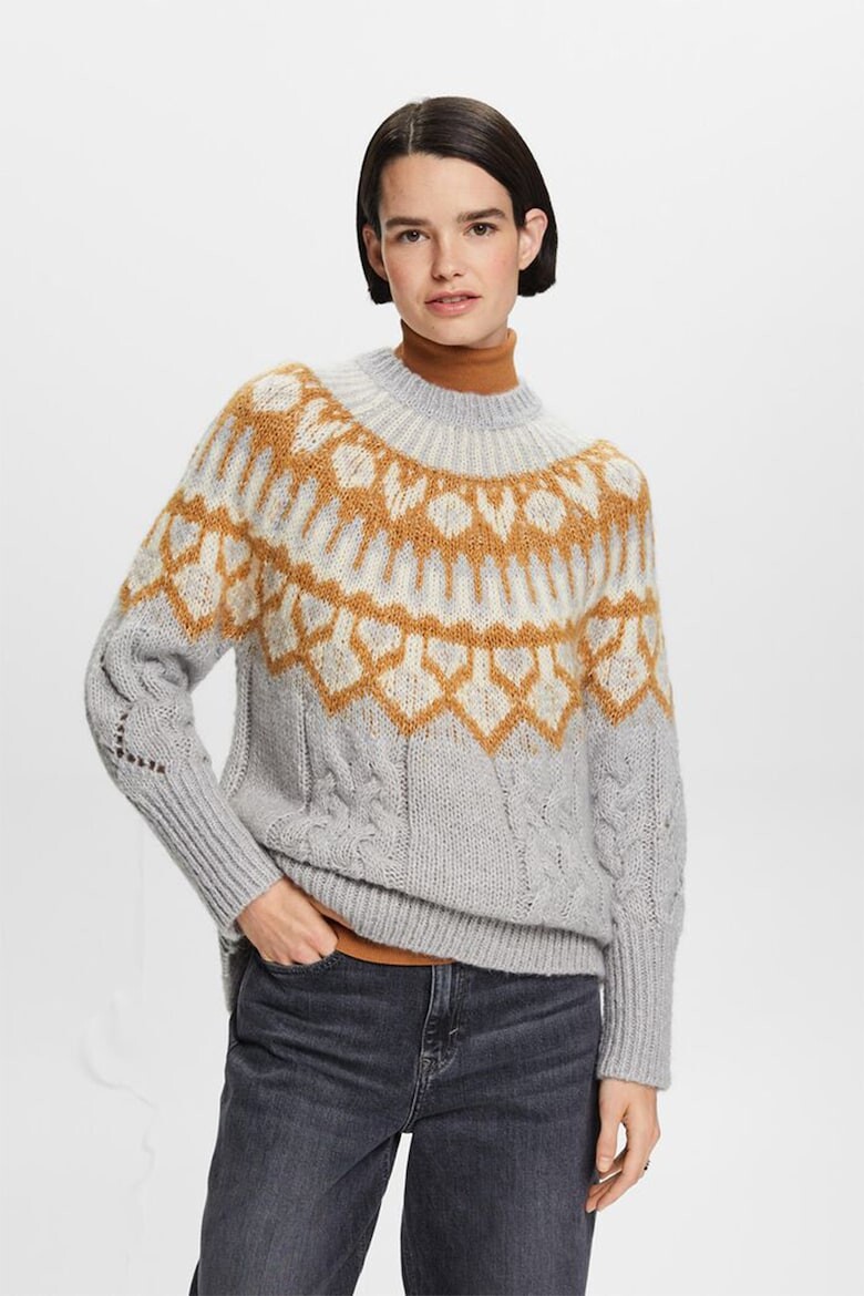 

Свитер с шерстью Esprit, коричневый