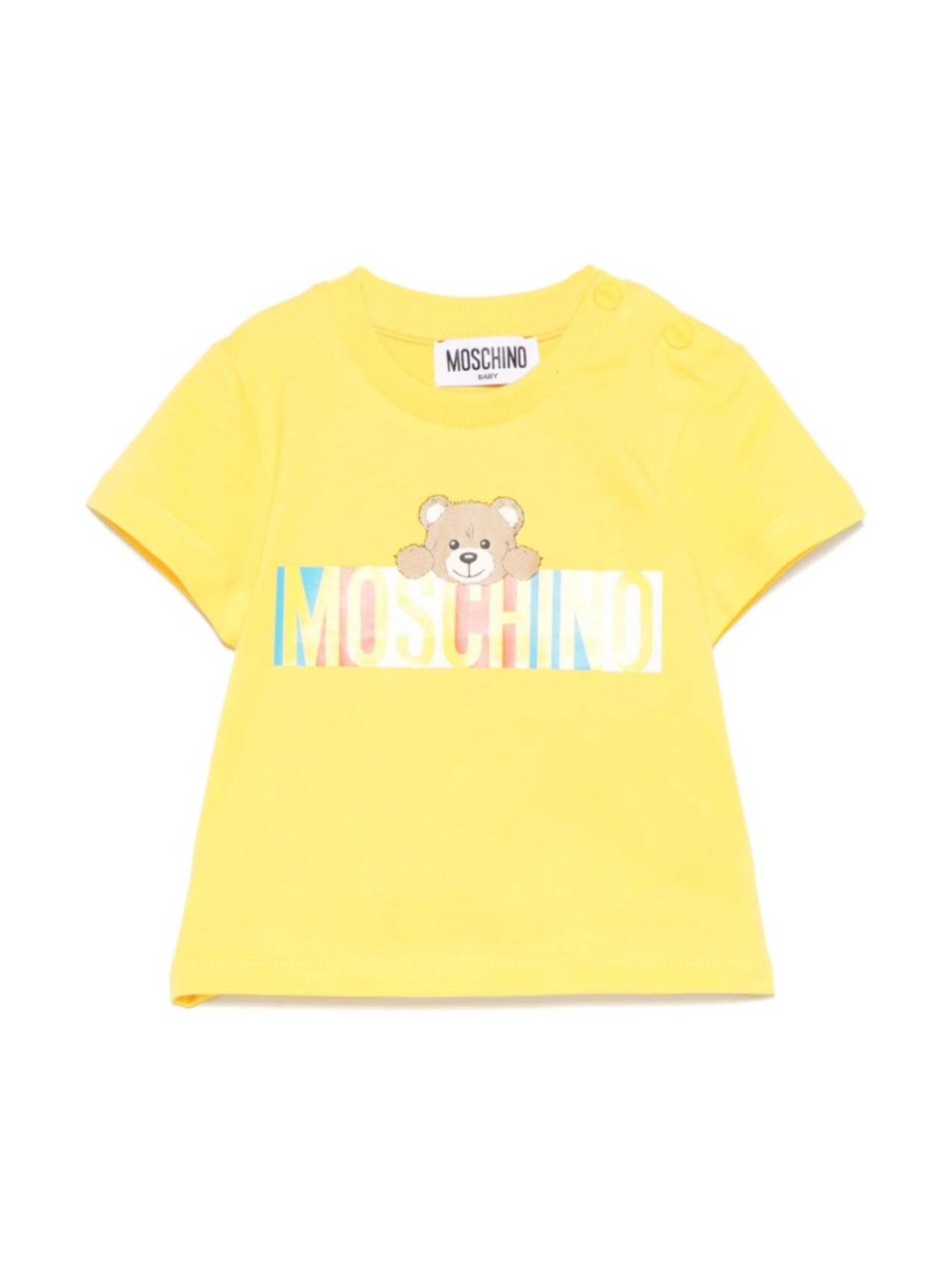 

Moschino Kids футболка с принтом, желтый