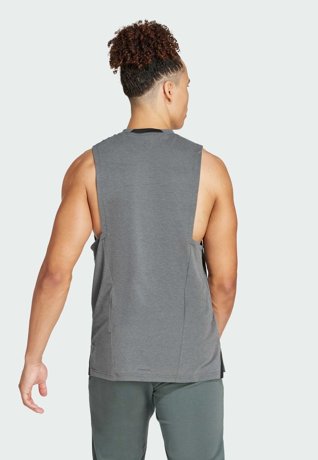 Топ Designed For Workout Adidas, цвет dgh solid grey — фото 2