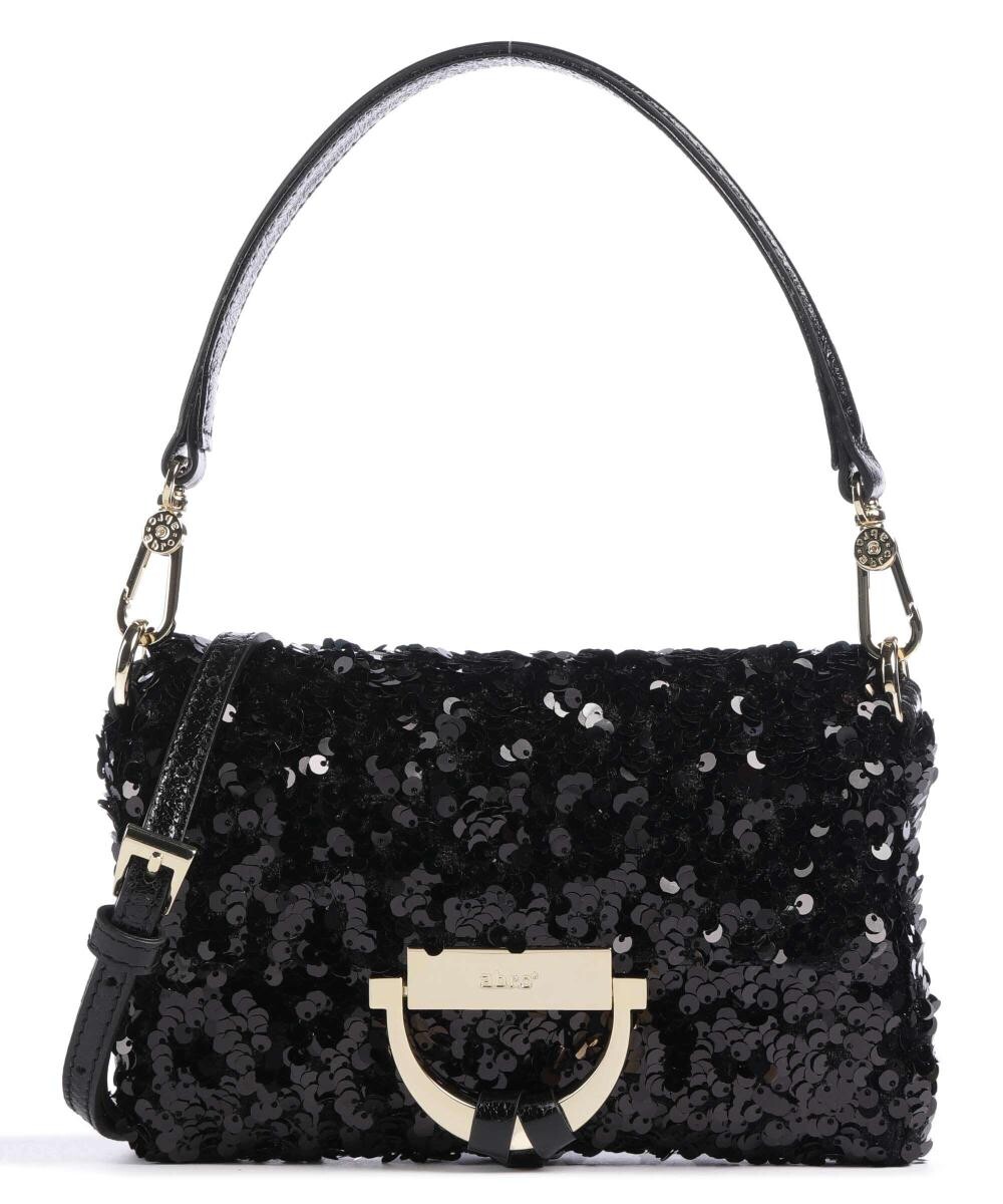 

Текстильная сумка через плечо с пайетками Abro, черный