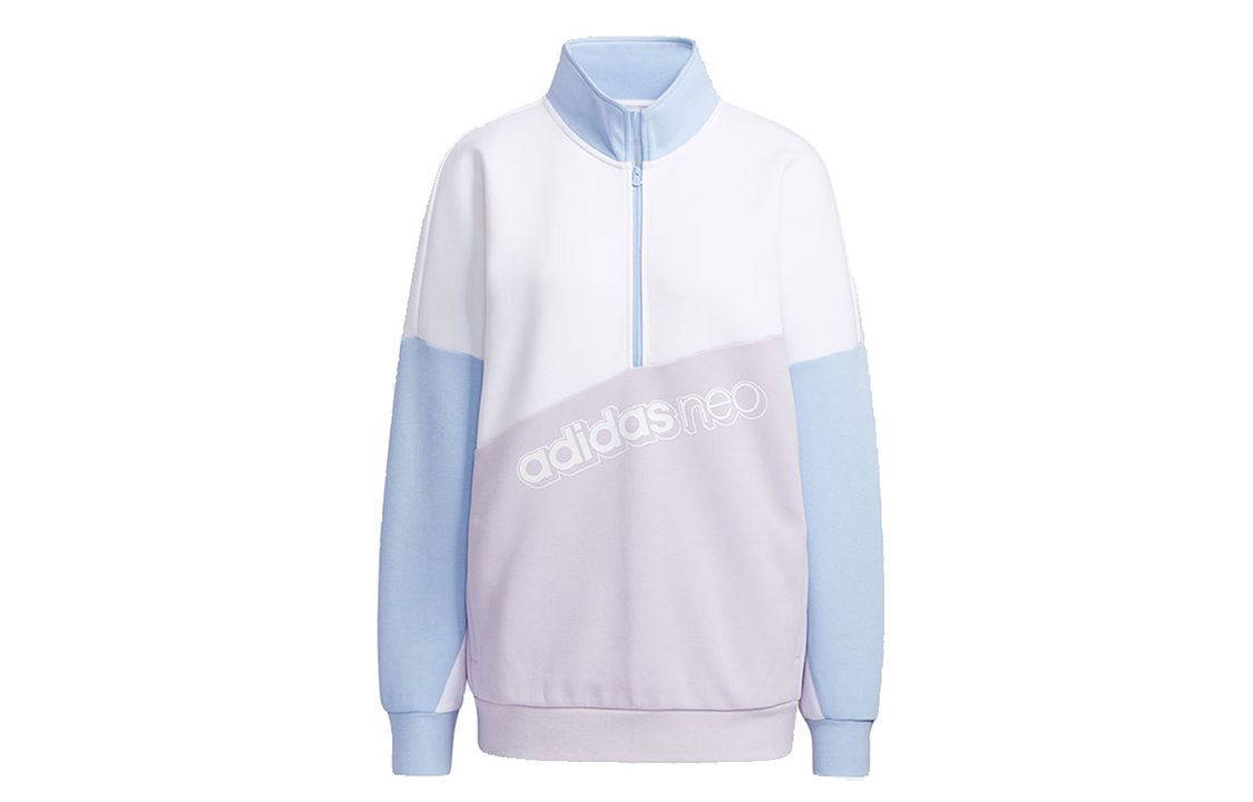 Свитер Женский Синий Белый Фиолетовый Мультиколор Adidas Neo — фото 2