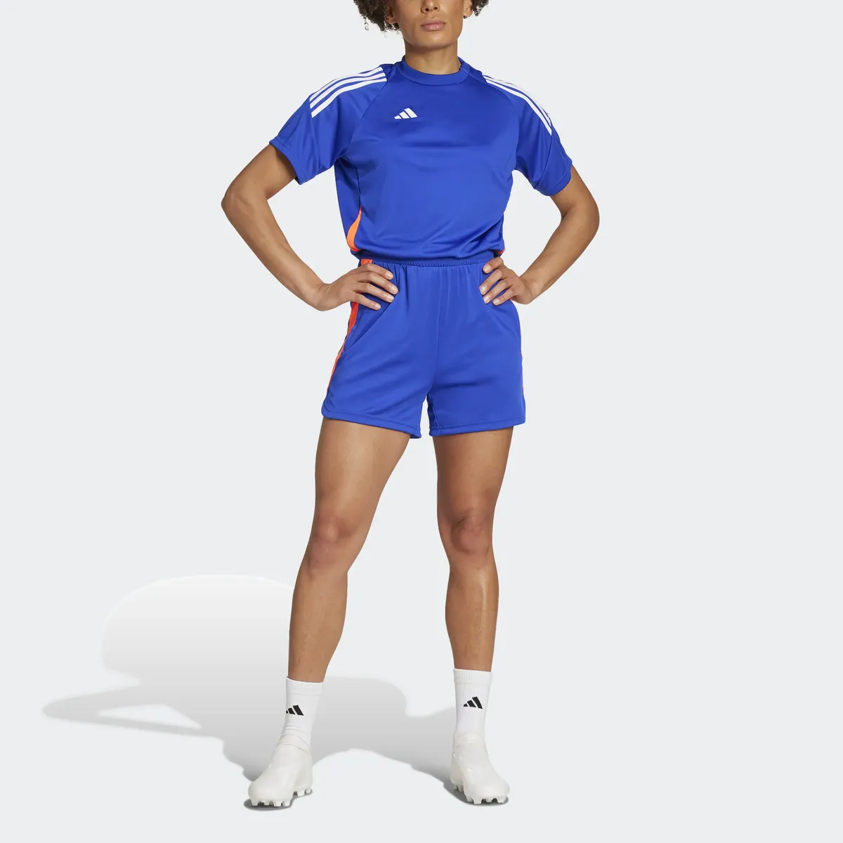 

Комбинезон adidas Performance "TIRO24 TRJMPW", цвет Lucid Blue / App Solar Red