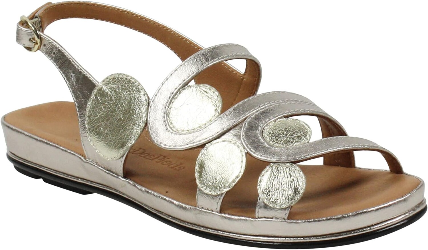 

Сандалии L'Amour Des Pieds Darrius, цвет Taupe/Gold Metal