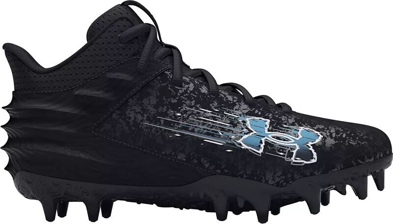 

Детские футбольные бутсы Under Armour из дымчатой ​​замши Select MC, черный