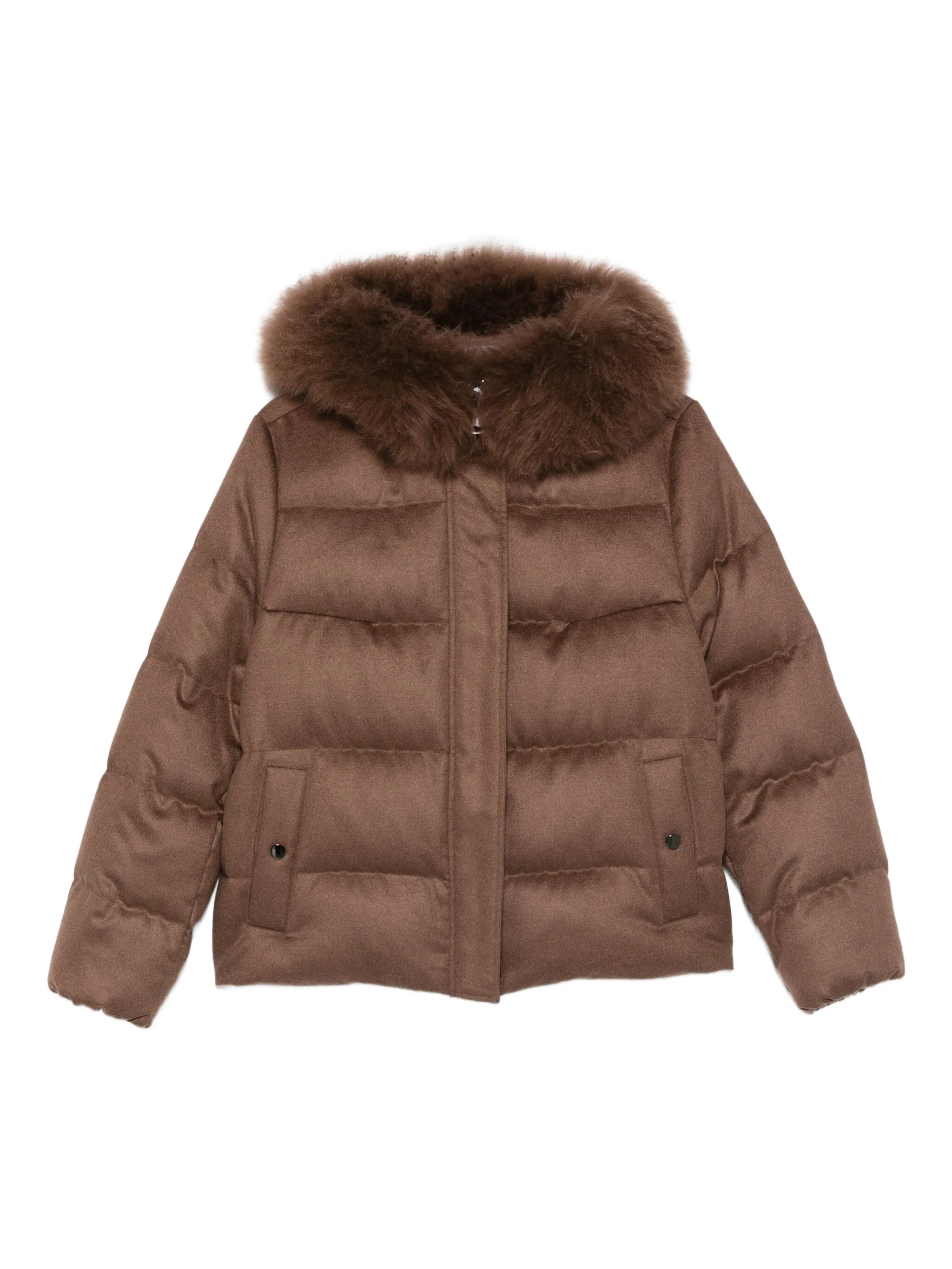 

Стеганая куртка с мехом Liska, коричневый