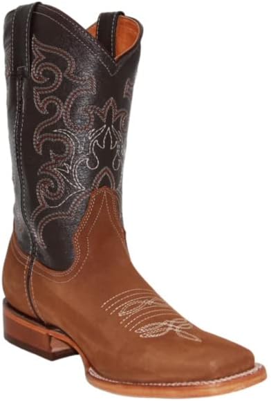 

Мужские ковбойские сапоги The Western Shops с квадратным носком из натуральной кожи, Avellana