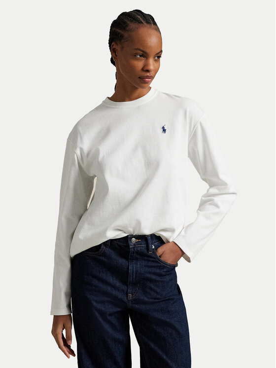 

Блузка прямого кроя 211967105001 Polo Ralph Lauren, белый