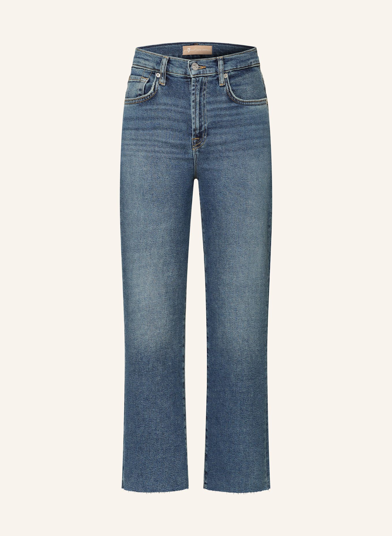 

7/8 джинсы алекса 7 For All Mankind, синий