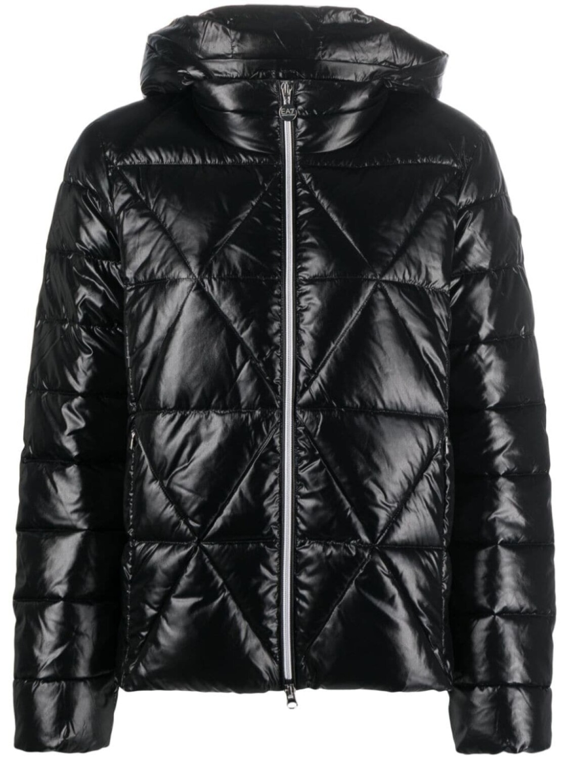 

Ea7 Emporio Armani стеганая куртка с капюшоном, черный
