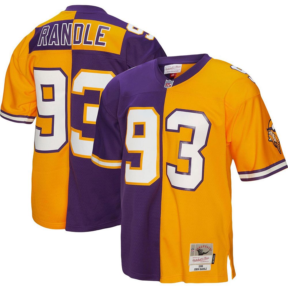 

Мужская футболка Mitchell & Ness John Randle фиолетового/золотого цвета Minnesota Vikings 1998 Split Legacy Replica Джерси, цвет Mvk Purple