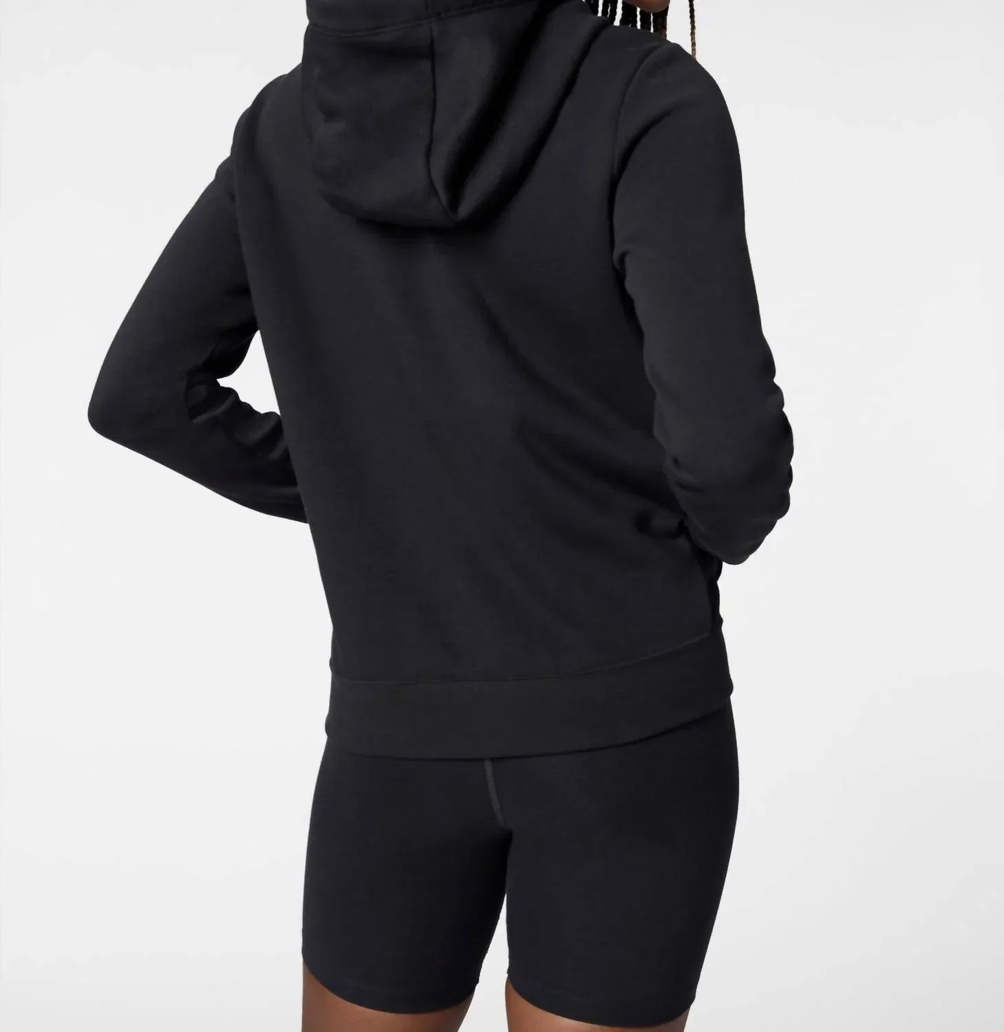 Женская флисовая толстовка с капюшоном и логотипом Sportswear Club, черная Nike, Black — фото 3