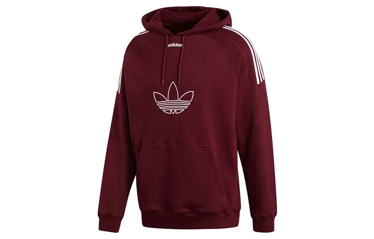 Adidas Originals Толстовка с капюшоном Flock мужская, цвет темный красновато-фиолетовый