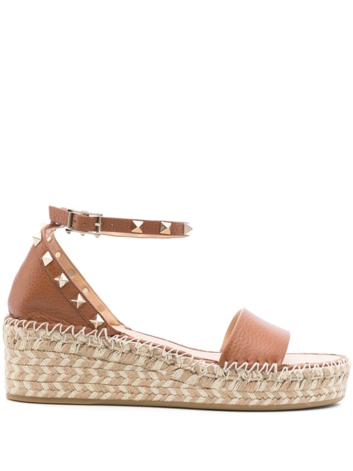 

Эспадрильи с декором Rockstud Valentino Garavani, коричневый