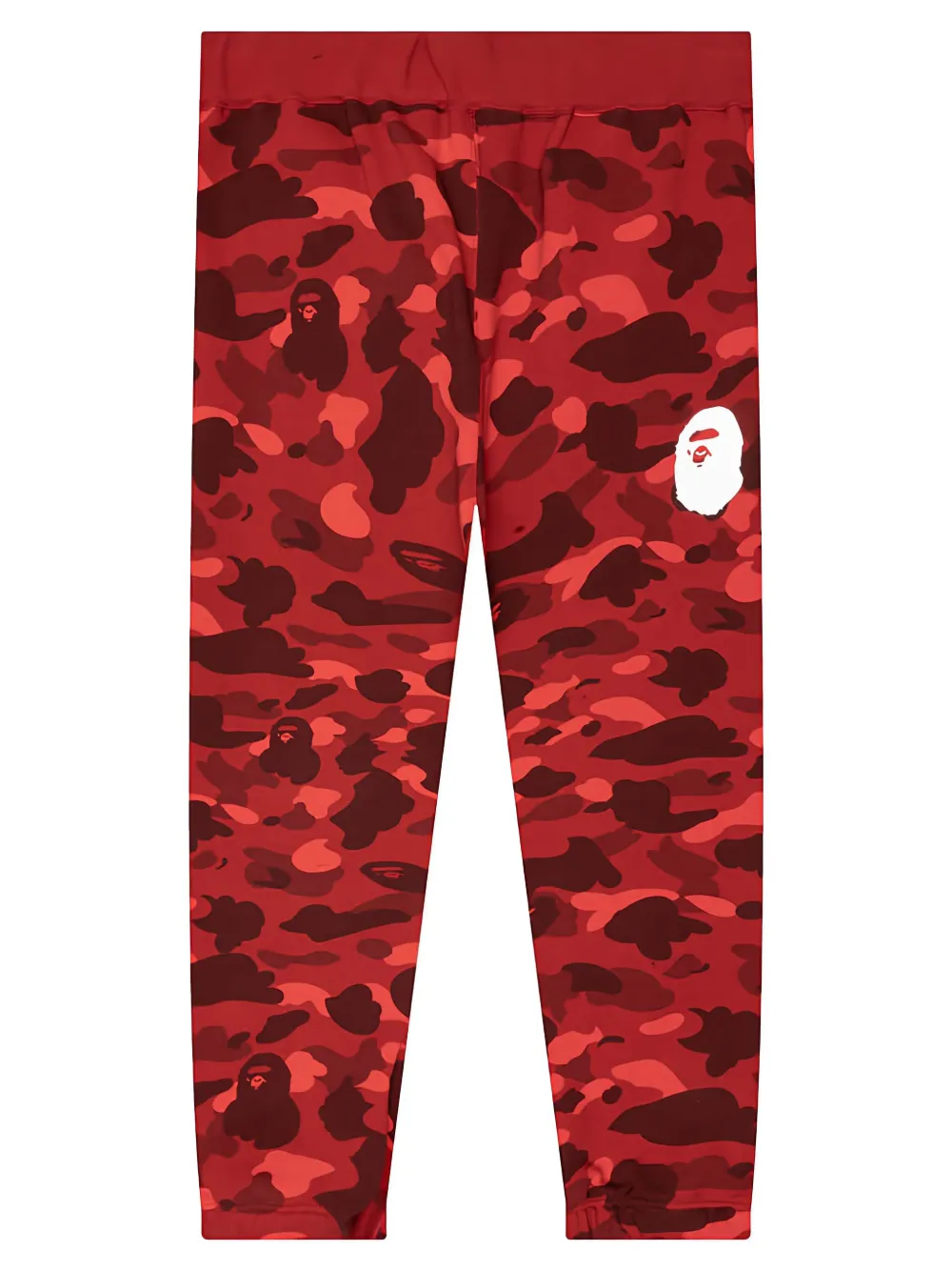 Спортивные штаны с камуфляжным принтом A BATHING APE, красный — фото 4