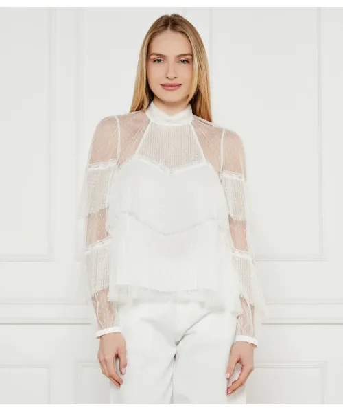 

Кружевная блузка Regular fit Twin-Set, бежевый