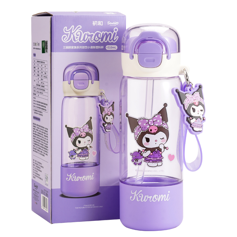

Пластиковые стаканы для воды материал tritan kuromi my melody cinnamoroll pochacco 420ml Sanrio, фиолетовый
