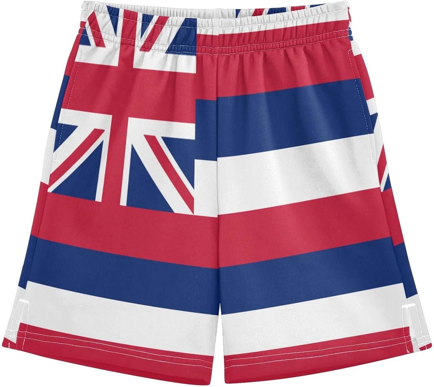 Шорты спортивные для мальчиков GuoChe, легкие, с карманами, цвет Hawaii State Flag, размер XS
