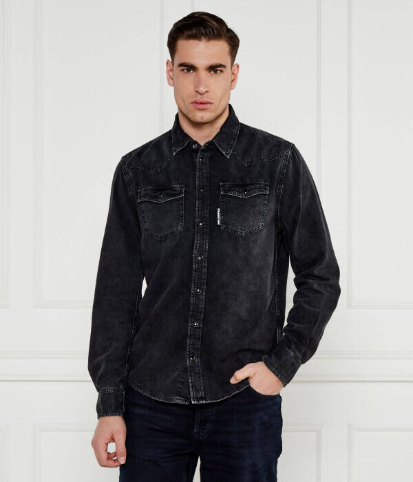 

Рубашка джинсовая Karl Lagerfeld Regular Fit, черный